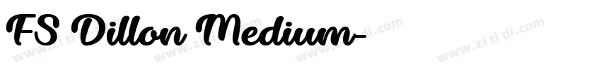 FS Dillon Medium字体转换